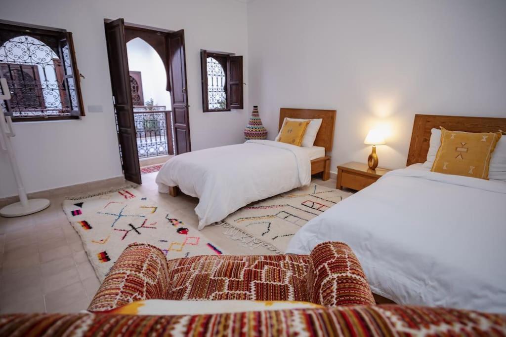 Paisible Riad Privatif Au Coeur De Marrakech Marrakesh Exterior foto